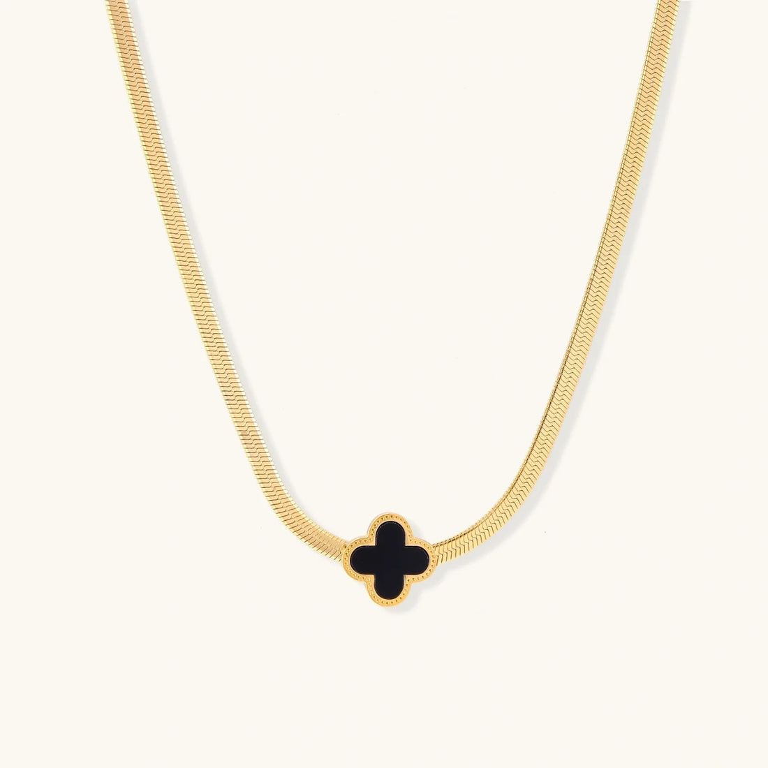 Lucky Clover Necklace by Averuna Jewellery, representing luck and hope