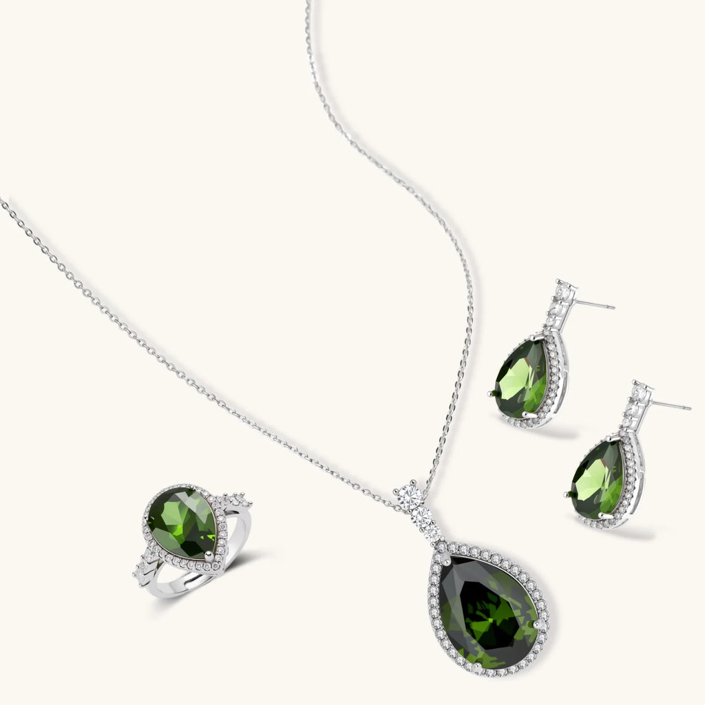 Product detail of Emerald Dreams Jewellery Set by Averuna Jewellery
