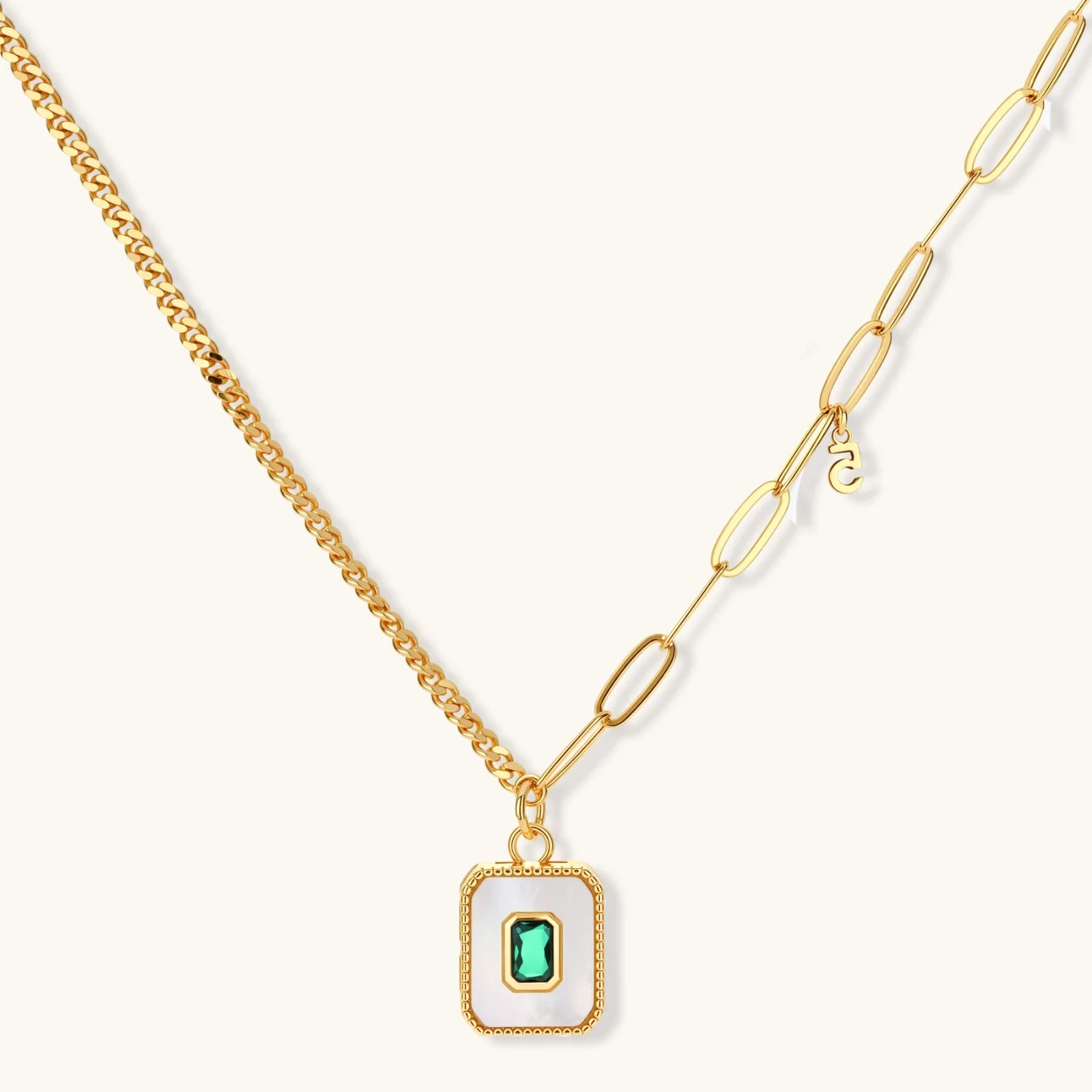Product detail of Emerald Square Jewellery Set by Averuna Jewellery