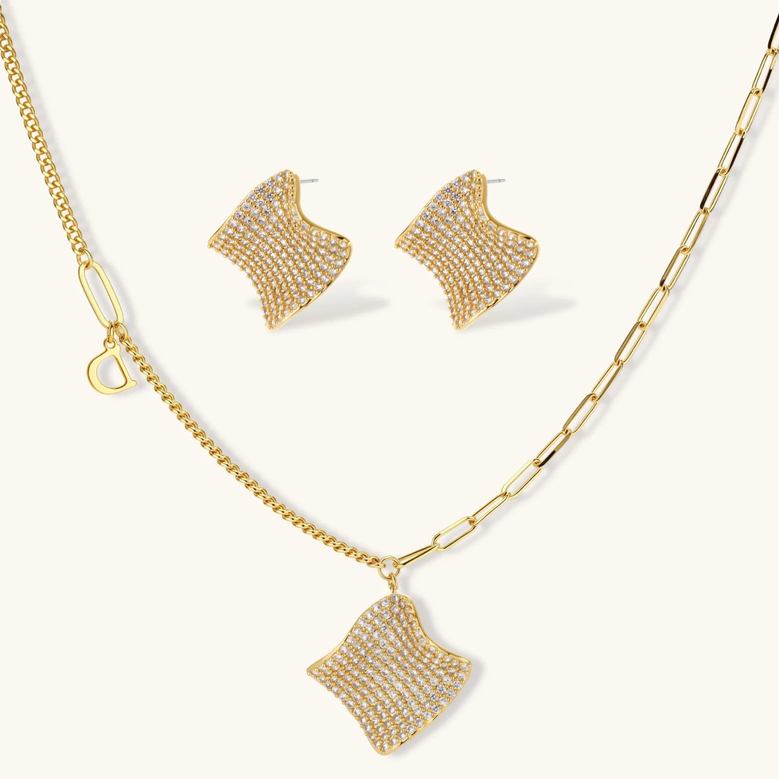 Wave Luxe Jewellery Set by Averuna Jewellery