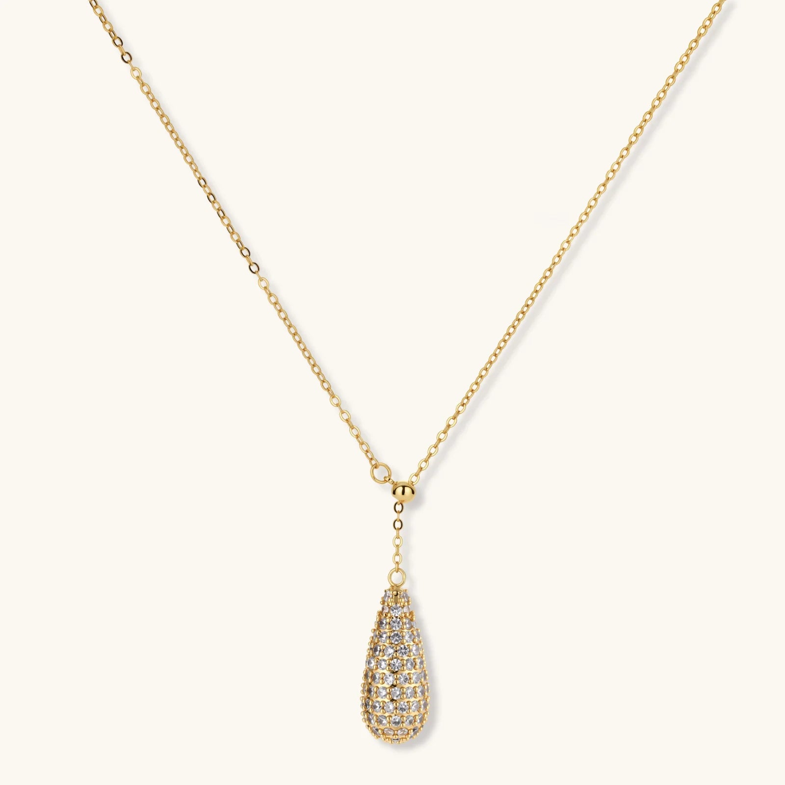 Angled view of Golden Luxe Crystal Jewellery Set by Averuna Jewellery