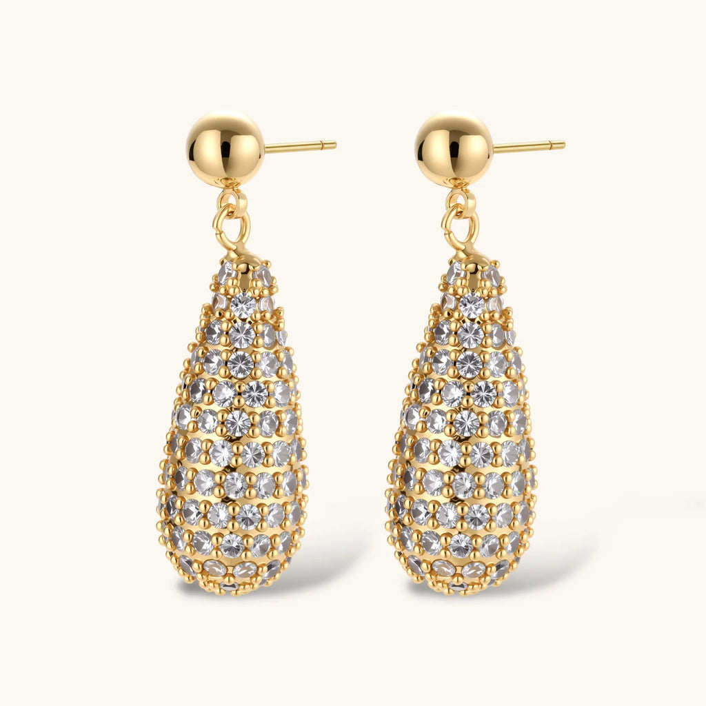 Product detail of Golden Luxe Crystal Jewellery Set by Averuna Jewellery