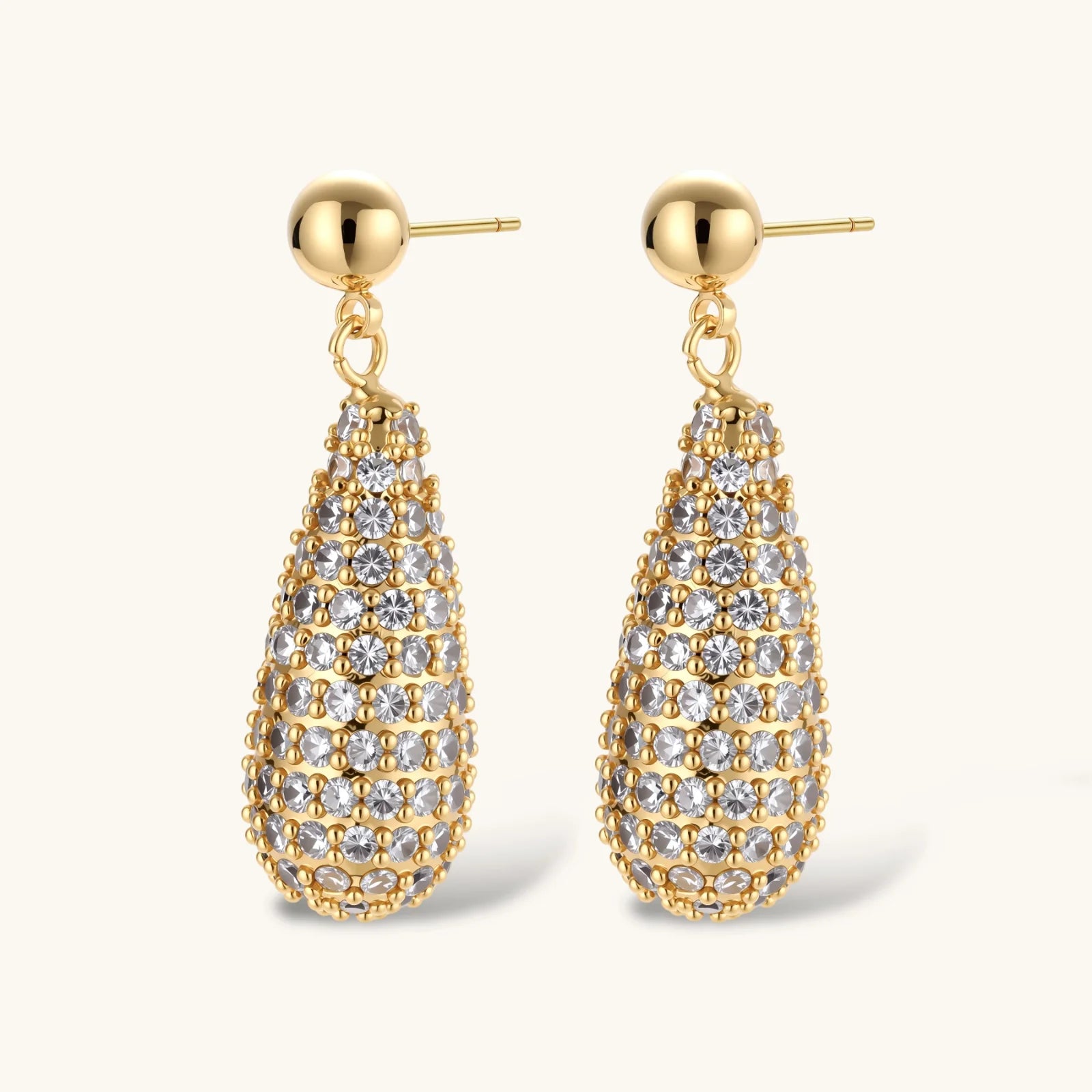 Product detail of Golden Luxe Crystal Jewellery Set by Averuna Jewellery