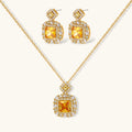 Golden Square Luxe Jewellery Set by Averuna Jewellery