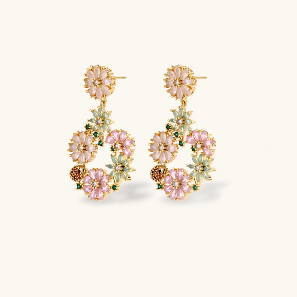 Lifestyle view of Blooming Garden Jewellery Set by Averuna Jewellery