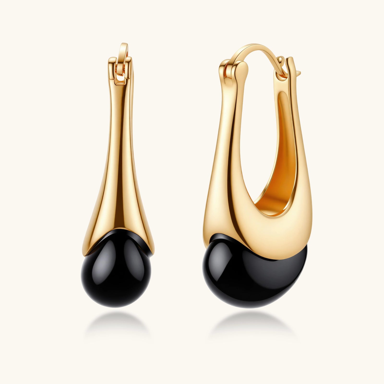 Midnight Agate Drop Earrings by Averuna Jewellery