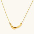 Sculpted Curve Statement Necklace by Averuna Jewellery