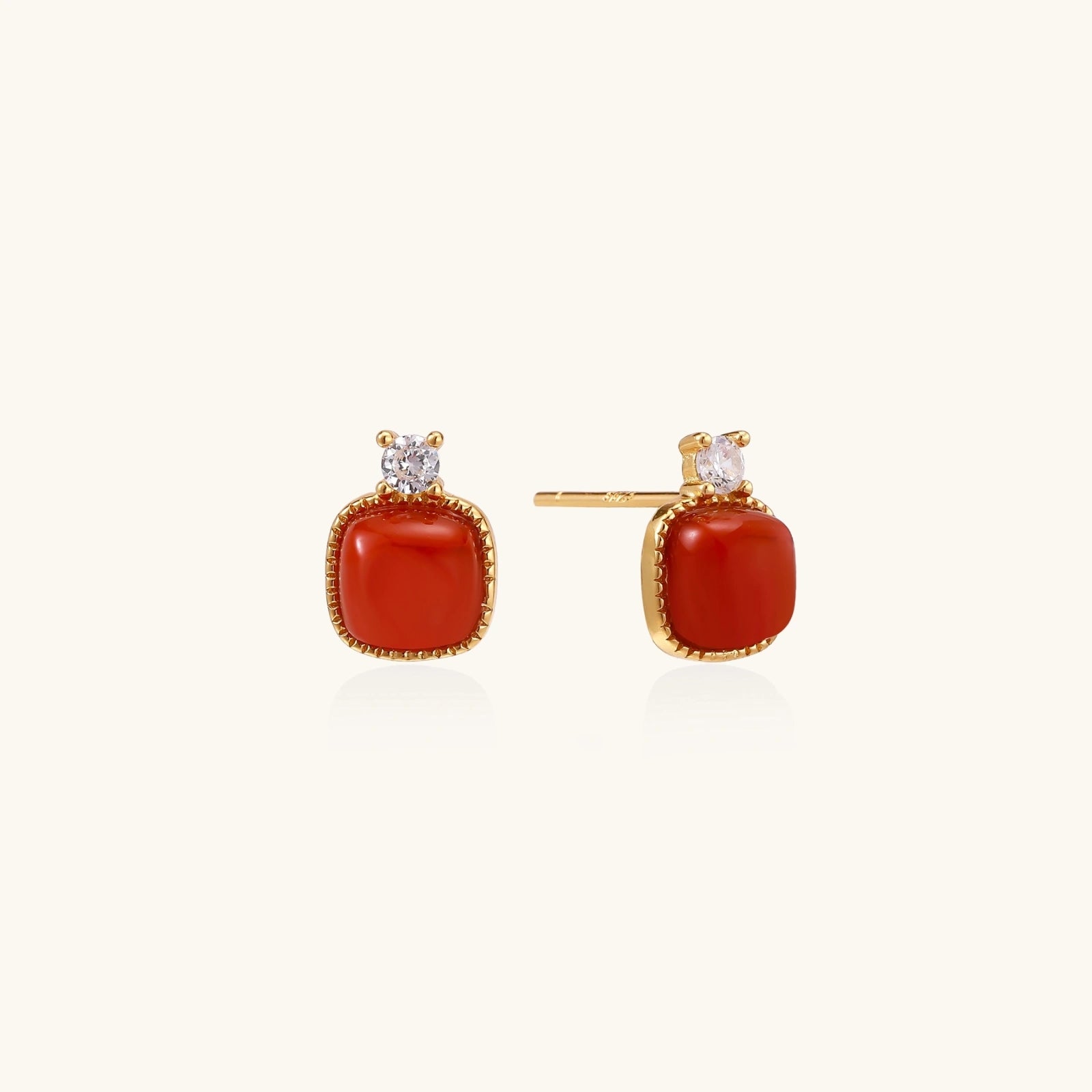 Heritage Agate Stud Earrings by Averuna Jewellery