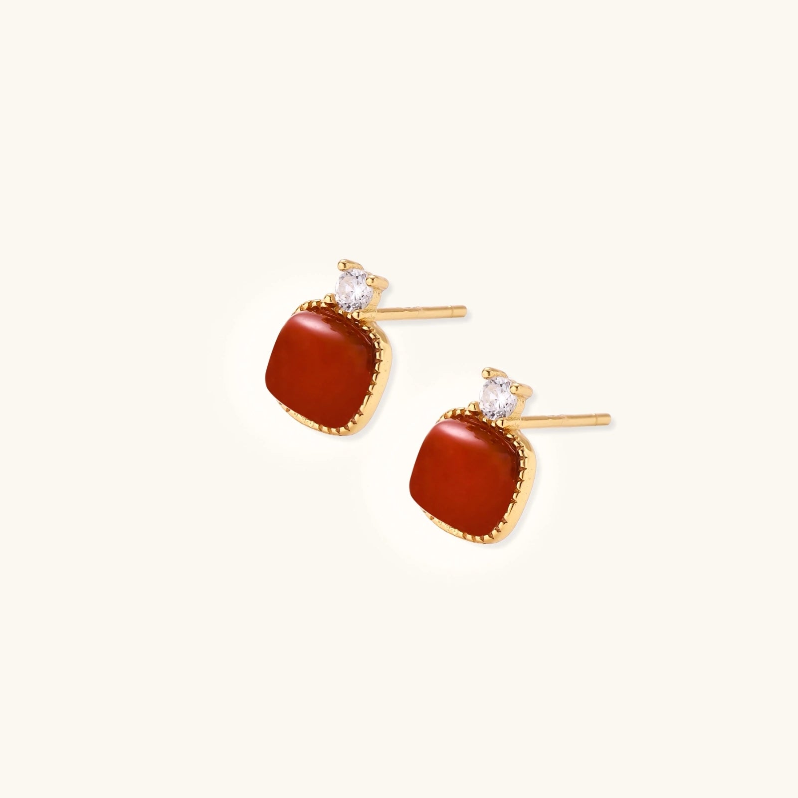 Product detail of Heritage Agate Stud Earrings by Averuna Jewellery