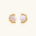 Pearl Embrace Stud Earrings by Averuna Jewellery