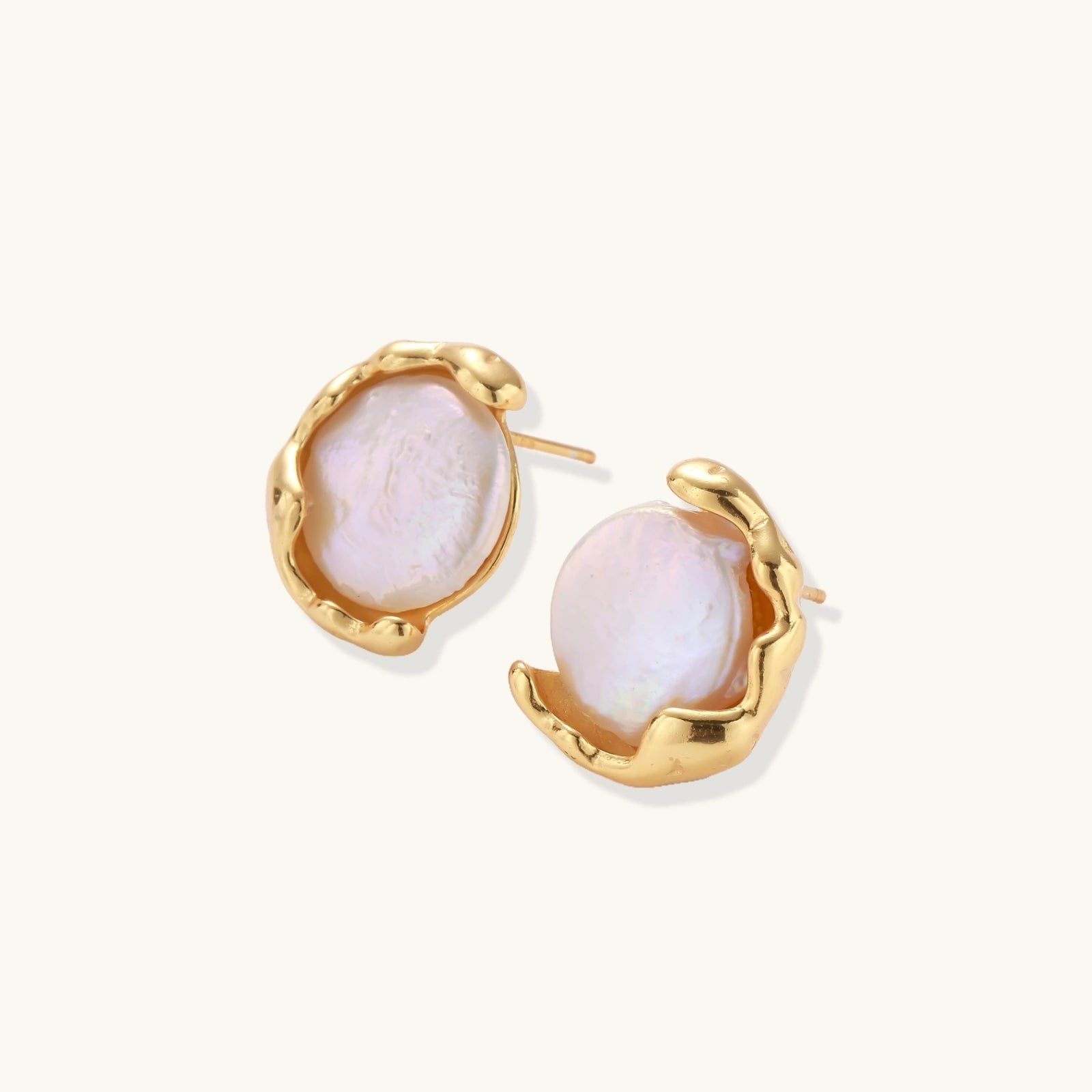 Product detail of Pearl Embrace Stud Earrings by Averuna Jewellery