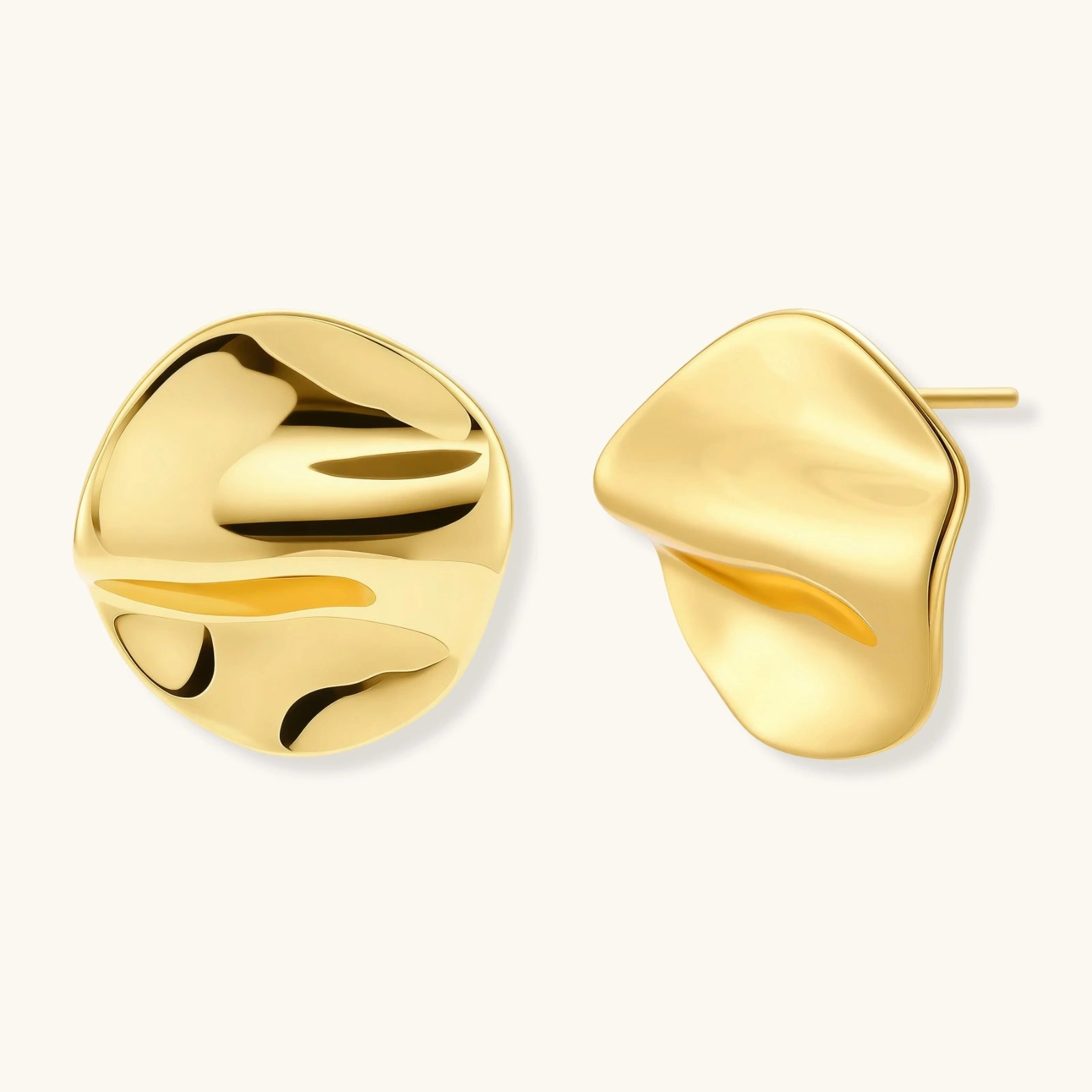 Flow Statement Stud Earrings by Averuna Jewellery