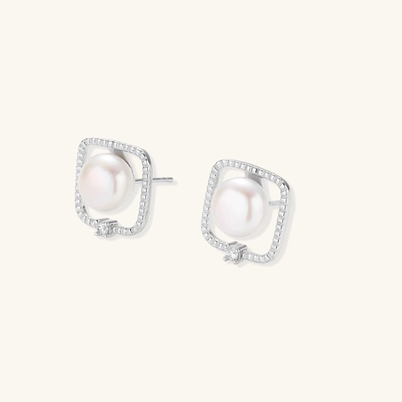 Product detail of Pearl Halo Stud Earrings by Averuna Jewellery