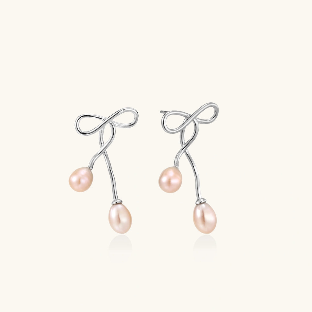 Ethereal Pearl Drop Earrings by Averuna Jewellery