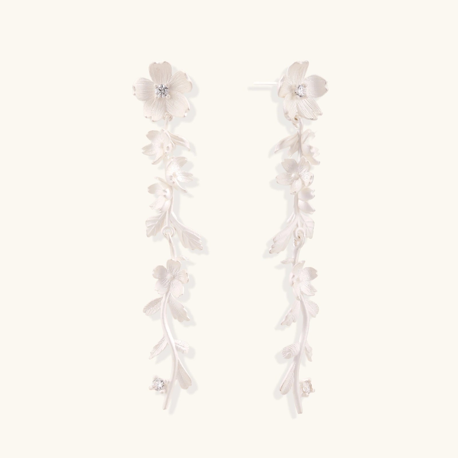 Garden Bloom Drop Earrings by Averuna Jewellery