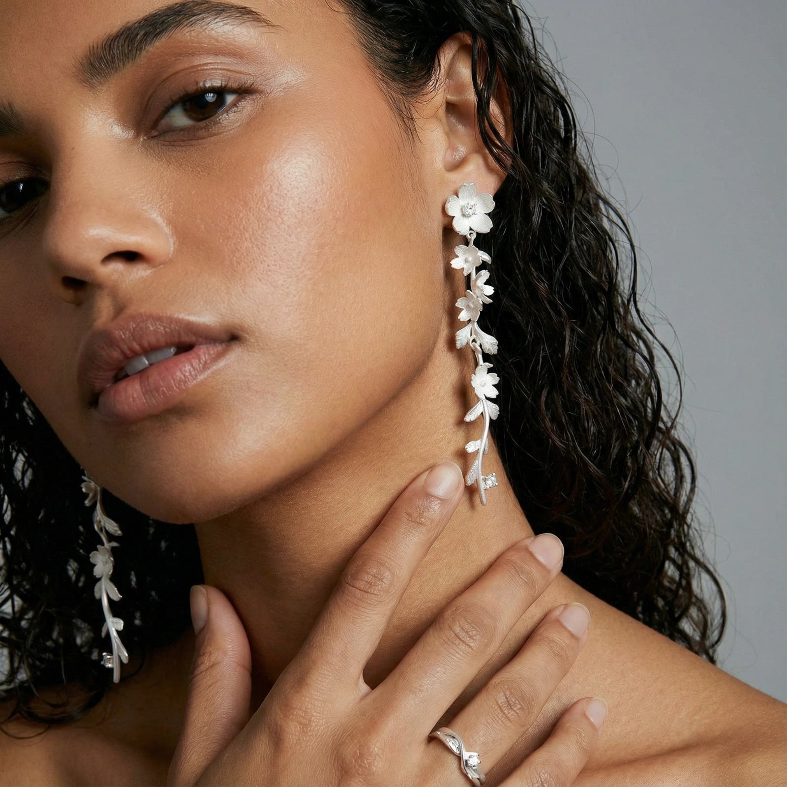 Product detail of Garden Bloom Drop Earrings by Averuna Jewellery