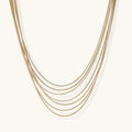 Golden Hour Multi-Layer Necklace by Averuna Jewellery