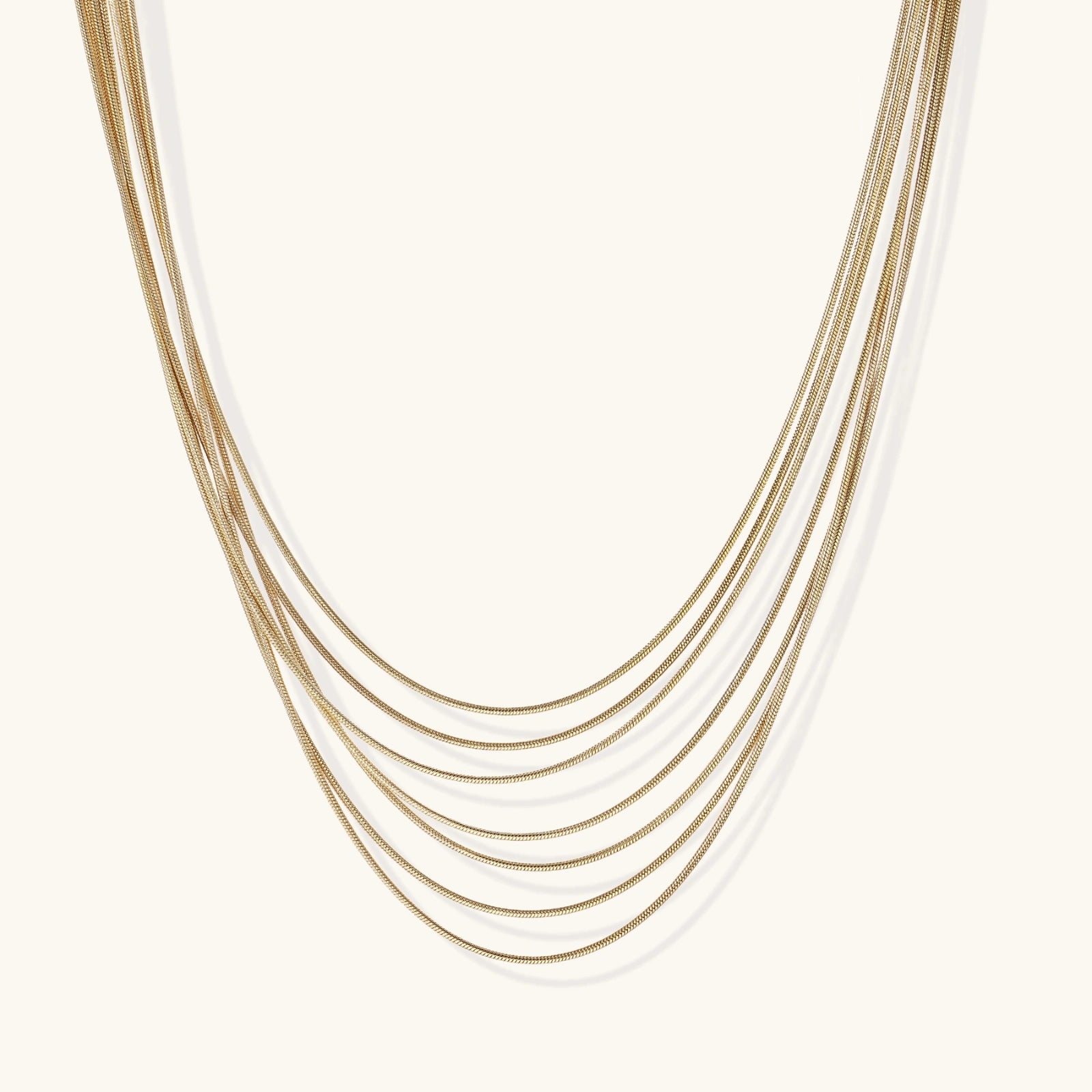 Golden Hour Multi-Layer Necklace by Averuna Jewellery