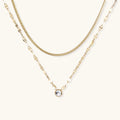 Golden Hour Layered Necklace by Averuna Jewellery