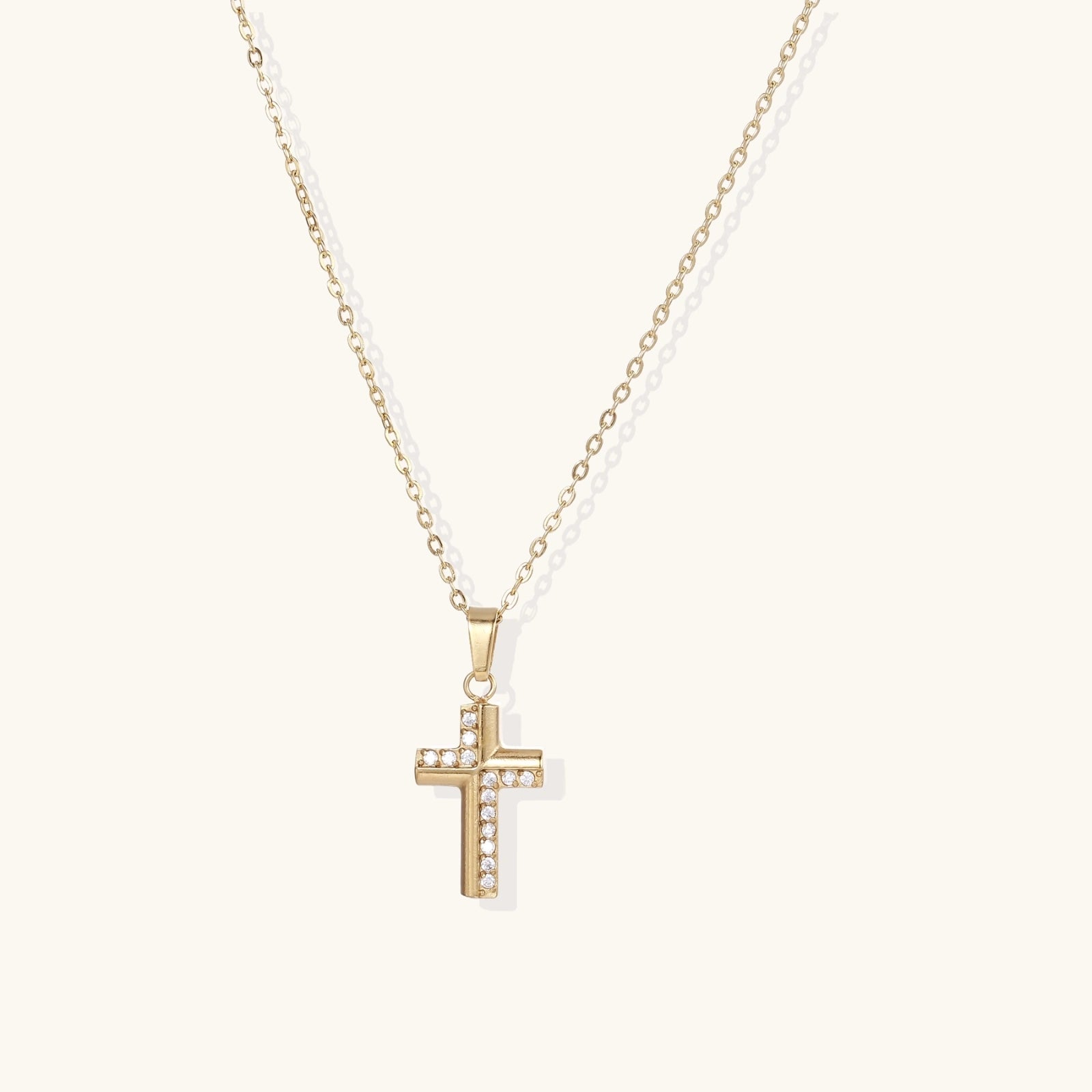 Divine Radiance Cross Necklace by Averuna Jewellery