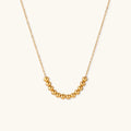 Golden Sphere Necklace by Averuna Jewellery
