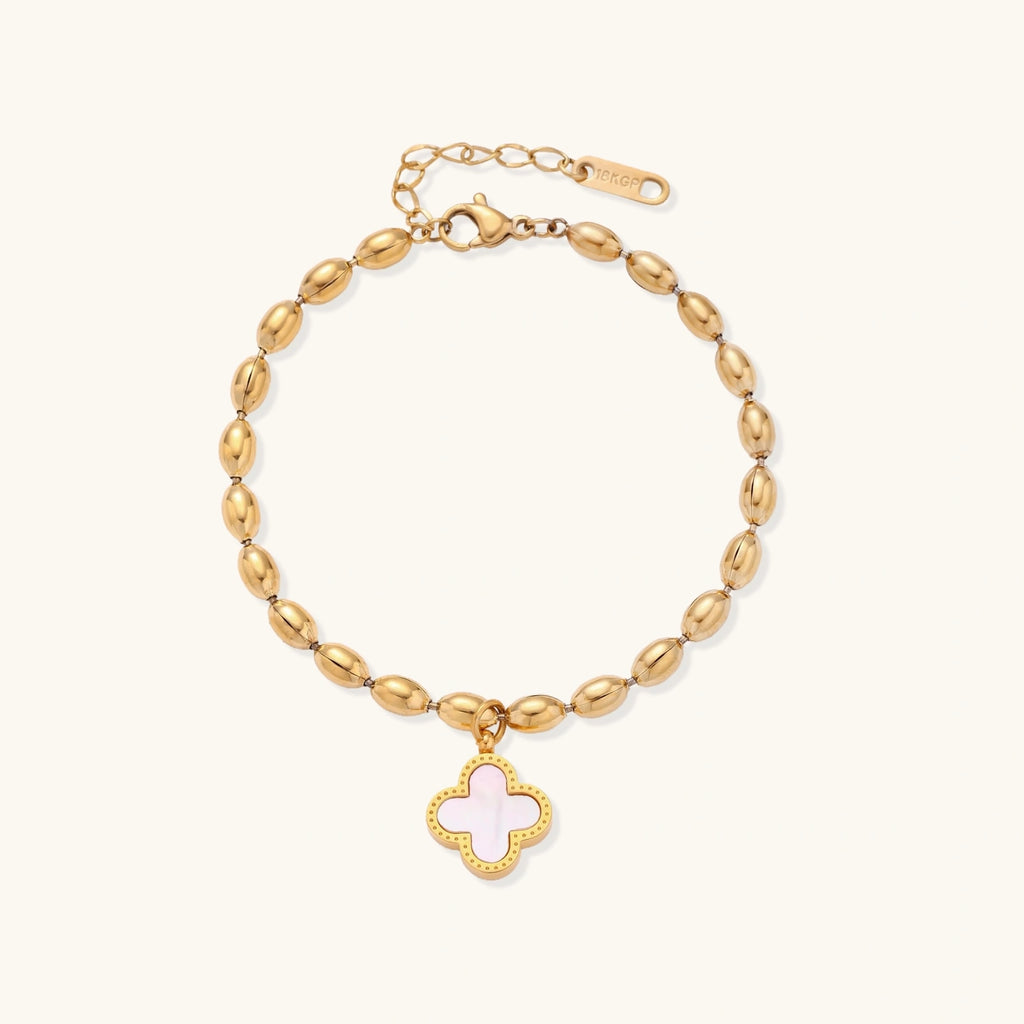Lucky Clover Beaded Bracelet by Averuna Jewellery