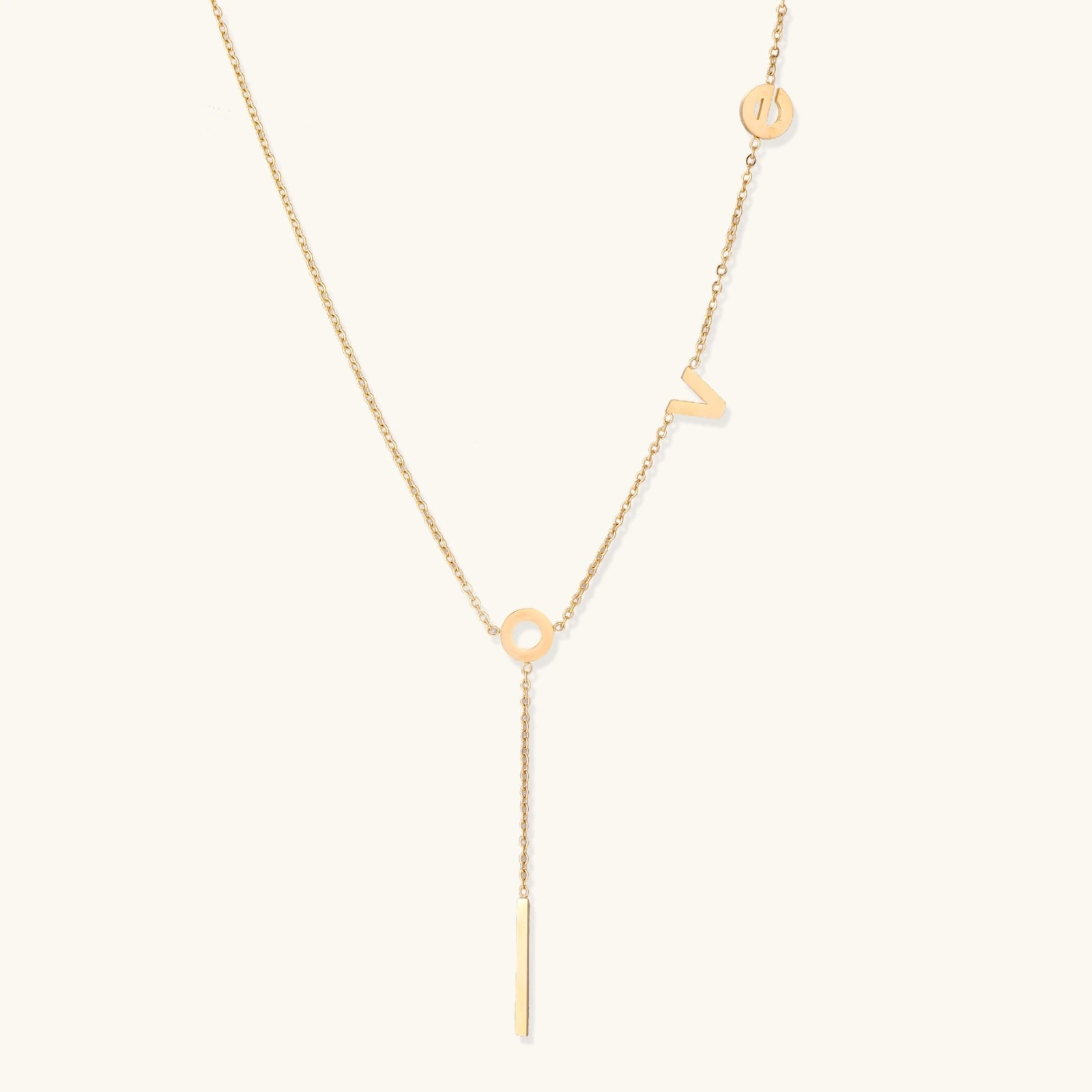 Love Letter Lariat Necklace by Averuna Jewellery