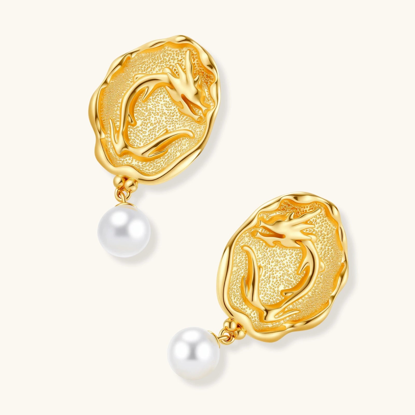 Product detail of Dragon Phoenix Coin Earrings by Averuna Jewellery