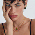 Forest Gold Amber Necklace by Averuna Jewellery