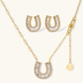 Lucky Horseshoe Crystal Jewellery Set by Averuna Jewellery