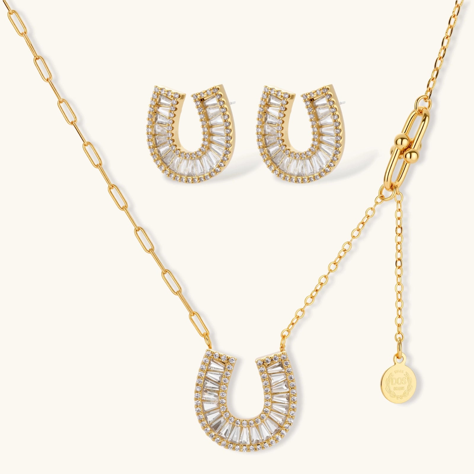 Lucky Horseshoe Crystal Jewellery Set by Averuna Jewellery
