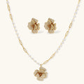 Golden Bloom Crystal Jewellery Set by Averuna Jewellery
