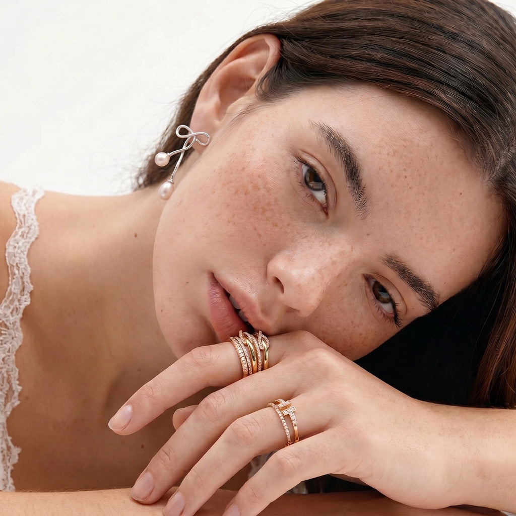 Product detail of Ethereal Pearl Drop Earrings by Averuna Jewellery