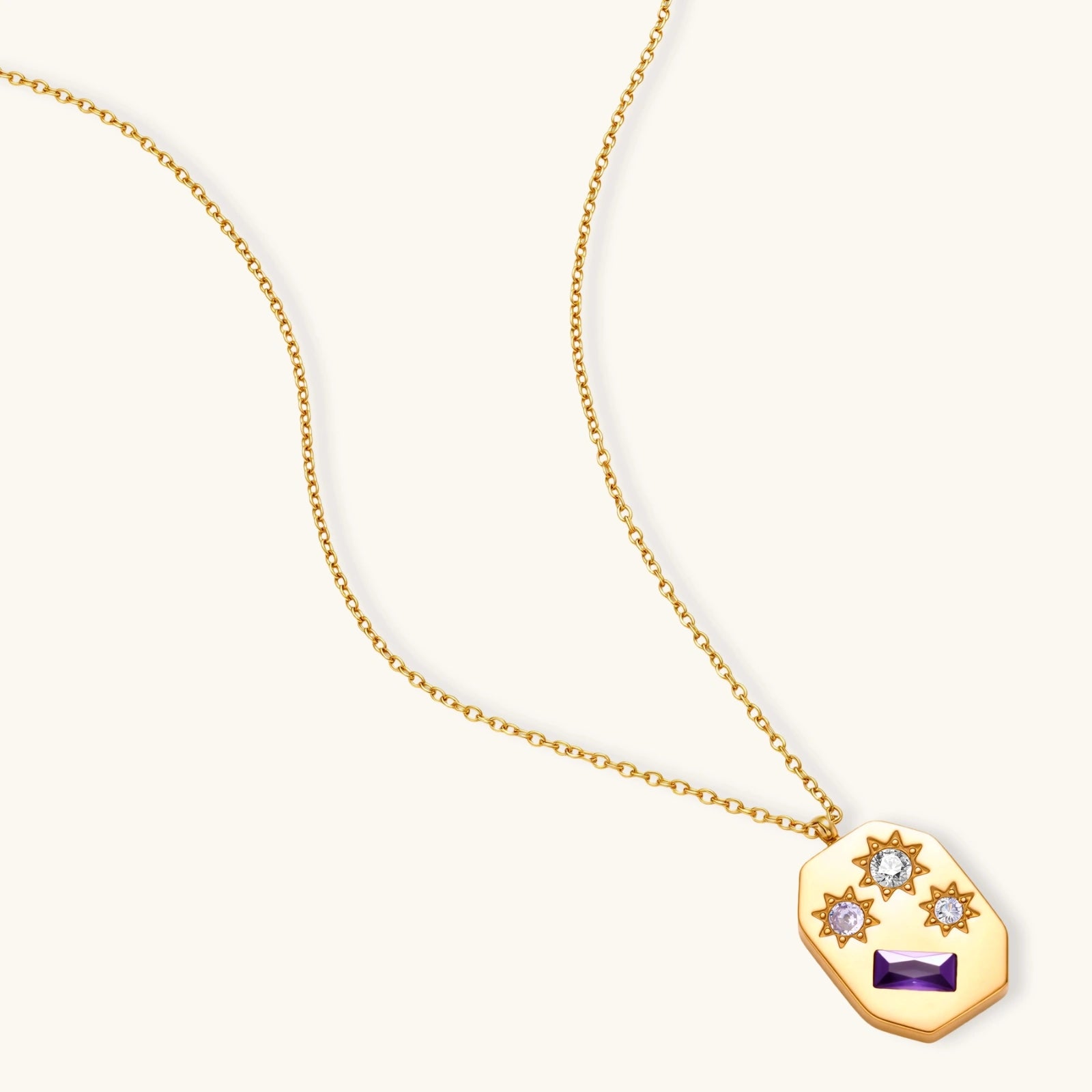 Lifestyle view of Stellar Vault Necklace by Averuna Jewellery